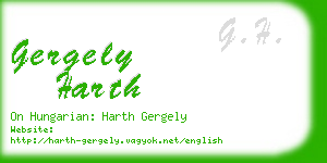 gergely harth business card